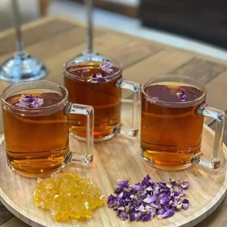 لیوان لومینارک حک شده آلابونه 25 دسته دار کوتاه دست 6 عددی ساخت امارات الابونه سری گلد فرنس F2565E | ارسال رایگان