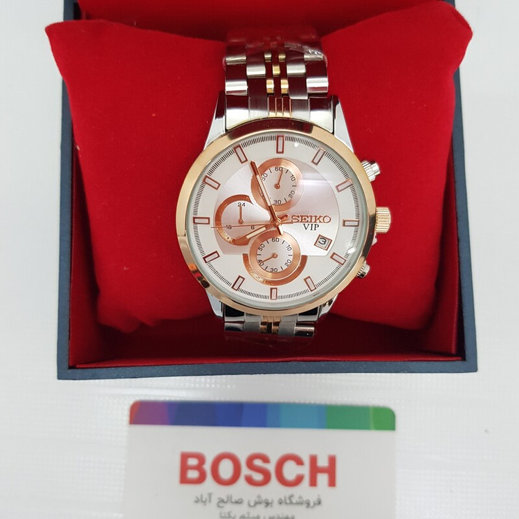 ساعت مچی سیکو رزگلد مردانه ژاپن به همراه جعبه و باطری اضافه 2363 G | ارسال رایگان