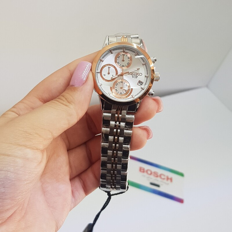 ساعت مچی سیکو رزگلد زنانه ژاپن به همراه جعبه و باطری اضافه 2363 G | ارسال رایگان