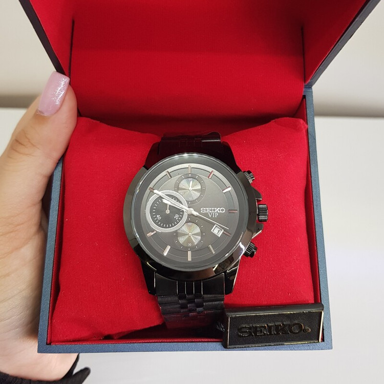 ساعت سیکو ژاپن مشکی مردانه به همراه جعبه و باطری اضافه 2363 G | ارسال رایگان