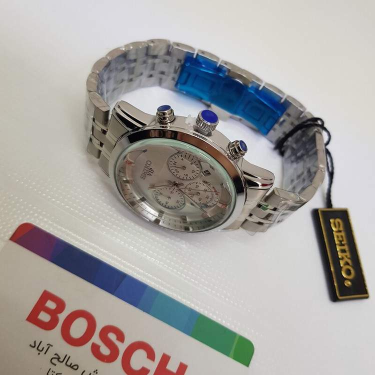 ساعت سیکو ژاپن نقره ای مردانه به همراه جعبه و باطری اضافه 2363 G | ارسال رایگان