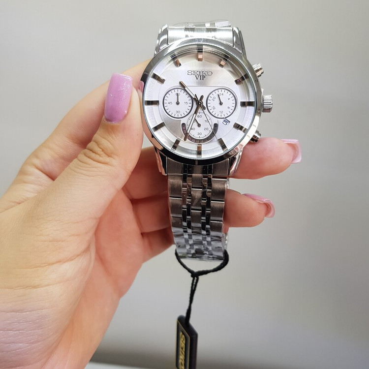 ساعت سیکو ژاپن نقره ای مردانه به همراه جعبه و باطری اضافه 2363 G | ارسال رایگان
