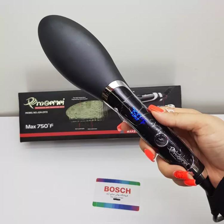 برس حرارتی پرو جیمی حد اکثر حرارت ۷۵۰ درجه سیم چرخشی LCD دار ۶۰ وات مدل GM- 2972 | ارسال رایگان