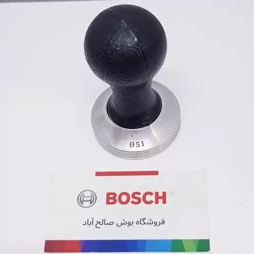 تمپر دسته پلاستیکی کف شیار دار سایز 51 باریستا اسپیس با ارتفاع 9 و قطر کف 5 سانت | ارسال رایگان
