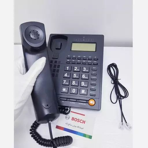 گوشی تلفن ثابت رنگ مشکی کالر ای دی دار کیفیت عالی مدل Noise less 3 | ارسال رایگان