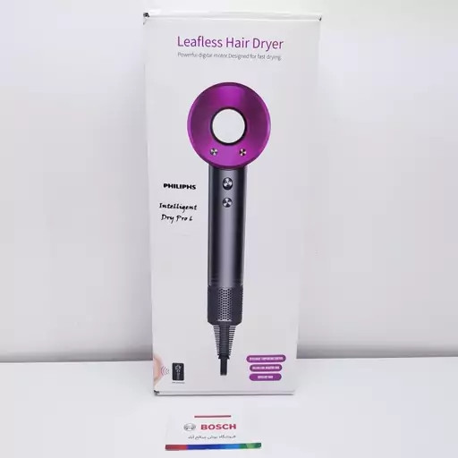 سشوار فیلیپس دایسون سوپرسونیک درای پرو حک شده 9000 وات مدل Dry Pro 6 | ارسال رایگان