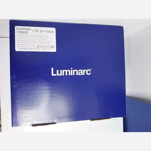 لیوان لومینارک آلابونه اصلی حک شده بلند دسته دار 6 عددی ساخت امارات الابونه سری گلد فرنس مدل F2565E | ارسال رایگان