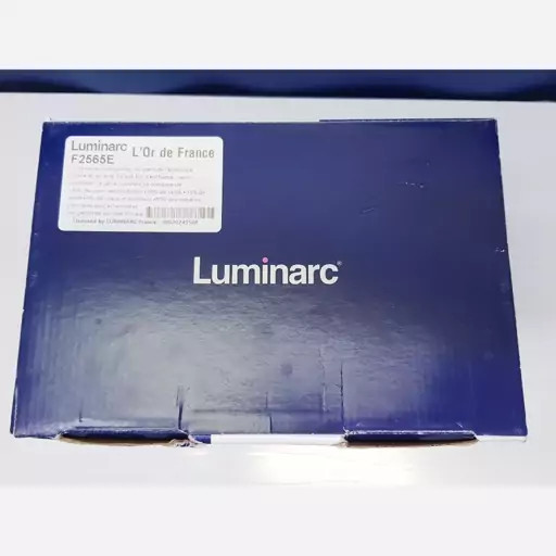 لیوان لومینارک مدل استرلینگ بلند اصلی حک شده ساخت امارات دست 6 عددی سری گلد فرنس F2565E LUMINARC STERLING | ارسال رایگان
