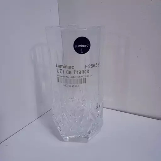 لیوان لومینارک مدل برایتون بلند اصلی ساخت امارات دست 6 عددی سری گلد فرنس F2565 LUMINARC BRIGHTON | ارسال رایگان