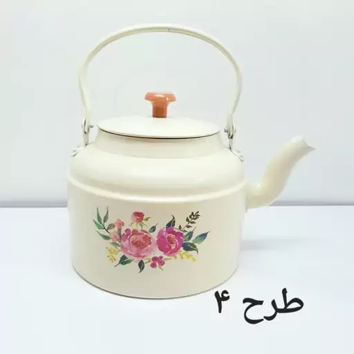 کتری روحی طرح دار 2 لیتری نسوز رنگ کوره مدل 2420 | ارسال رایگان