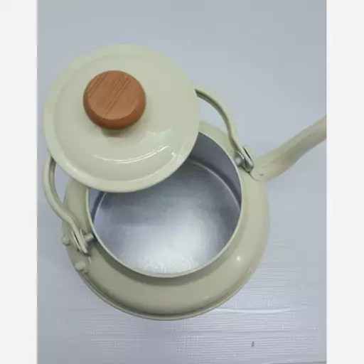 کتری روحی طرح دار 1.5 لیتری نسوز نگیر رنگ کوره قطر کف 13 سانت | ارسال رایگان