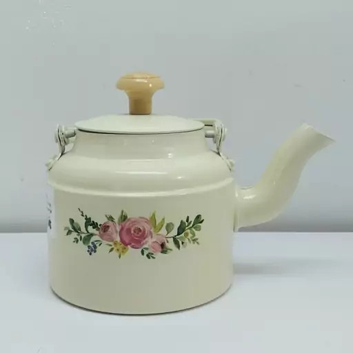 کتری روحی طرح دار نسوز 1 لیتری درجه 1 قطر 12 سانت | ارسال رایگان