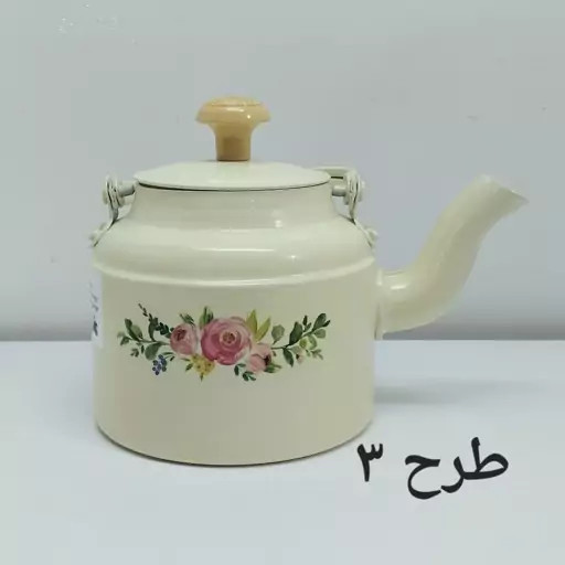 کتری روحی طرح دار نسوز 1 لیتری درجه 1 قطر 12 سانت | ارسال رایگان