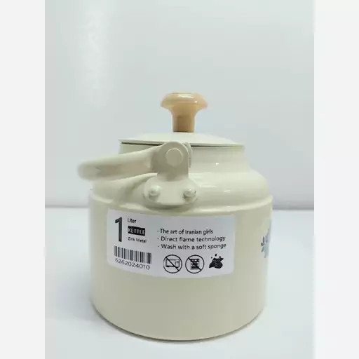کتری روحی طرح دار نسوز 1 لیتری درجه 1 قطر 12 سانت | ارسال رایگان
