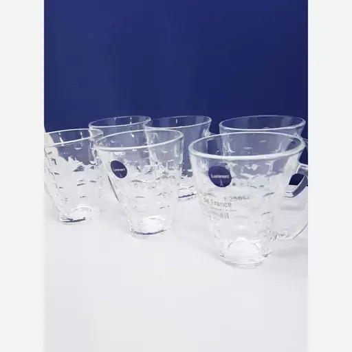 ماگ لیوان دسته دار لومینارک مدل ولت اصلی حک شده ساخت امارات بسته 6عددی سری گلد فرنس F2565E LUMINARC VOLETE | ارسال رایگان