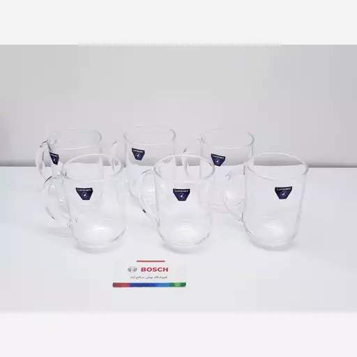 لیوان دسته دار لومینارک مدل تروکت اصلی حک شده ساخت امارات بسته 6 عددی سری گلد فرنس F2565E LUMINARC TROQET | ارسال رایگان