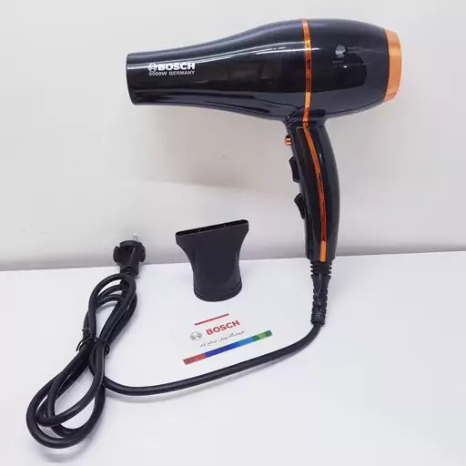سشوار کراتینه حرفه ای بوش اصلی جرمنی حک شده 9000 وات سالنی مدل lONIC PRO ZX همراه با 10 عدد شانه | ارسال رایگان