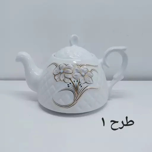 کتری و قوری مکسون کف چدن، کتری استیل طرحدار 6 لیتری و قوری چینی | ارسال رایگان