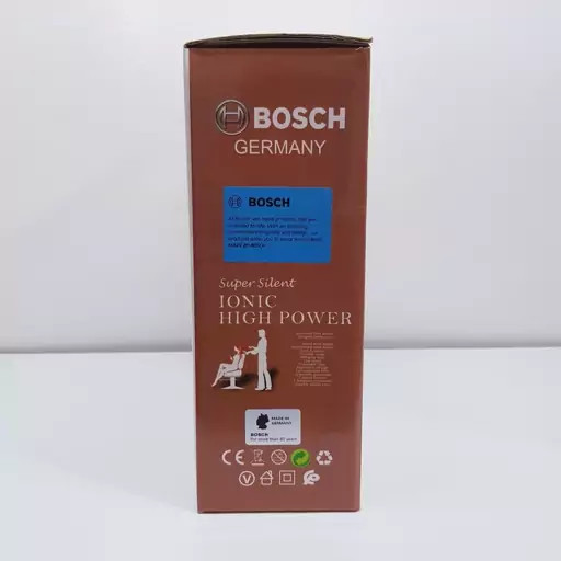 سشوار کراتینه حرفه ای بوش اصلی جرمنی حک شده 9000 وات سالنی مدل lONIC PRO ZX همراه با 10 عدد شانه | ارسال رایگان