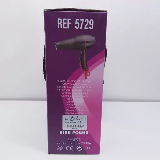 سشوار پرومکس گلد اصلی پروفشنال حک شده 7000 وات به همراه 10 عدد شانه و یک سری مدل LUXE AIR 7 | ارسال رایگان