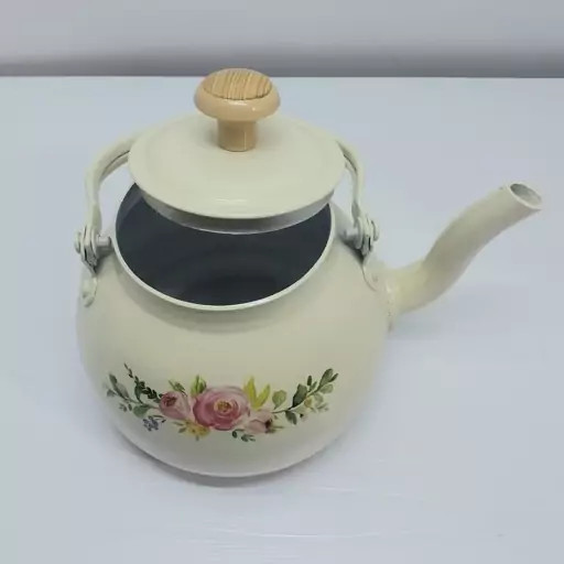 قوری روحی طرح دار فانتزی 1/3 لیتری نسوز و نگیر رنگ کوره قطر 13 سانتی متر | ارسال رایگان