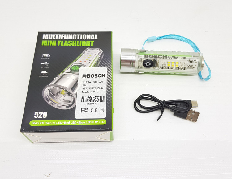 چراغ قوه بوش مدل ULTRA 1200-520 | حرفهای، پرقدرت و چندمنظوره | ارسال رایگان