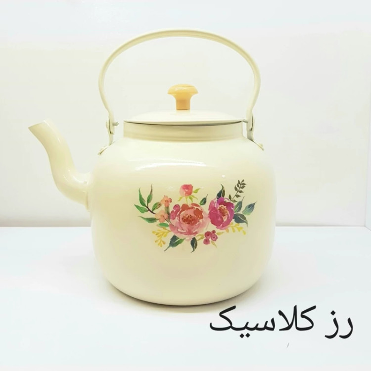 کتری روحی 3 لیتر طرحدار رنگ ثابت نسوز برند یکتاباش مدل YEKTABASH H032 ارسال رایگان