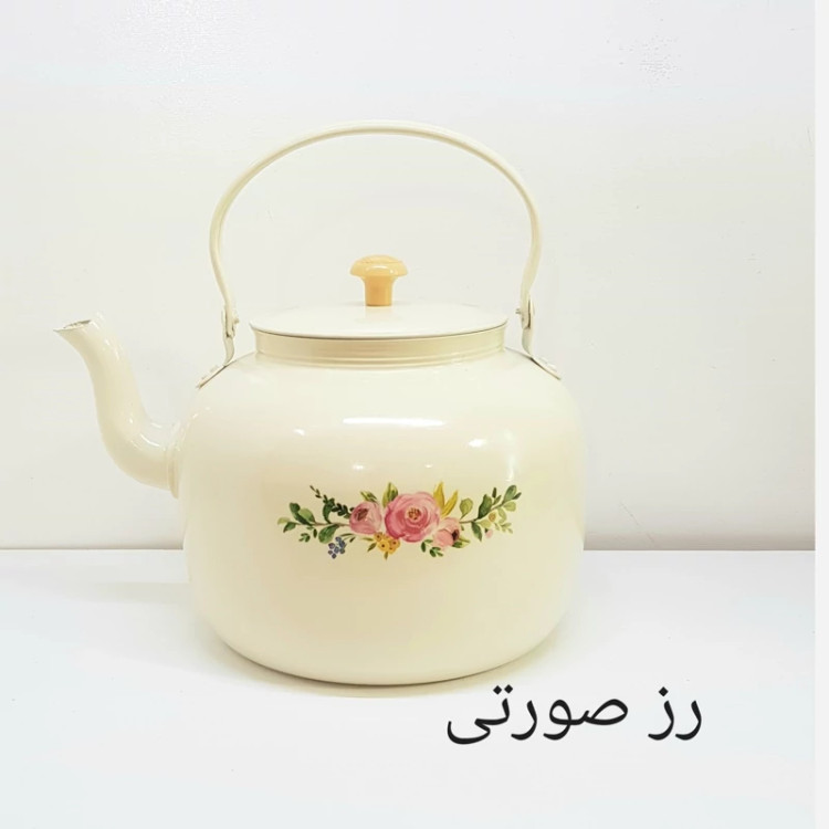 کتری روحی 4 لیتر طرحدار رنگ کوره ثابت نسوز برند یکتا باش مدل YEKTABASH H042 -ارسال رایگان