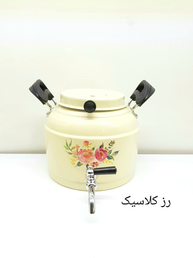 کتری شیردار روحی یکتاباش 4 لیتری مدل KE041 طرح دار نگیر نسوز بدون قوری - ارسال رایگان