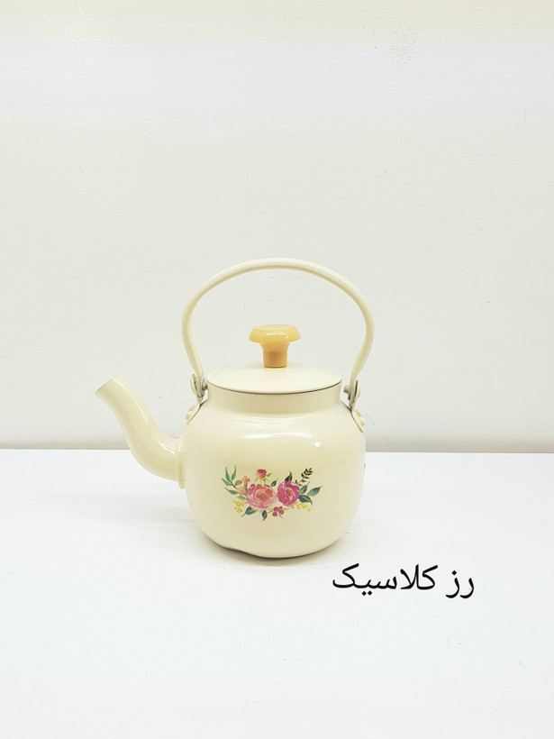 قوری روحی طرح دار 0/8 لیتری نسوز و نگیر رنگ کوره برند یکتا باش مدل H008 | ارسال رایگان