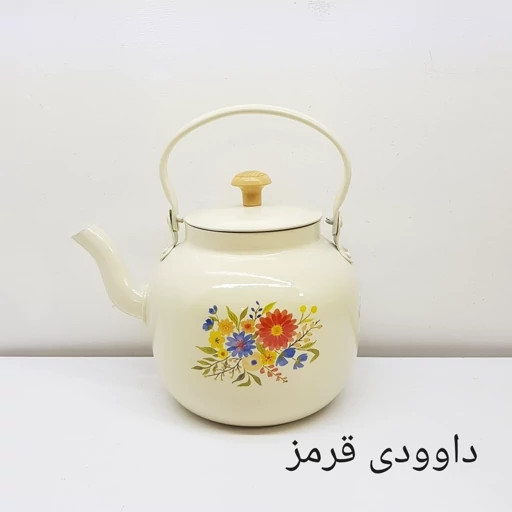 قوری روحی 1/5 لیتر طرح دار رنگ کوره ثابت نسوز برند یکتا باش مدل YEKTABASH H015 اقساط بلند مدت