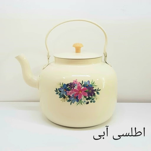 کتری روحی 5 لیتر طرح دار رنگ کوره ثابت نسوز برند یکتا باش مدل H052 - ارسال رایگان