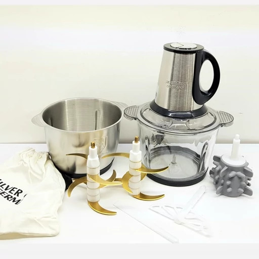 خردکن سیلورکرست کایزر پرو 2 اصلی آلمان 1200 وات دو تیغه 6 تایی تیتانیوم مدل KAISER PRO 2 - ارسال رایگان مدل KAISER PRO 3