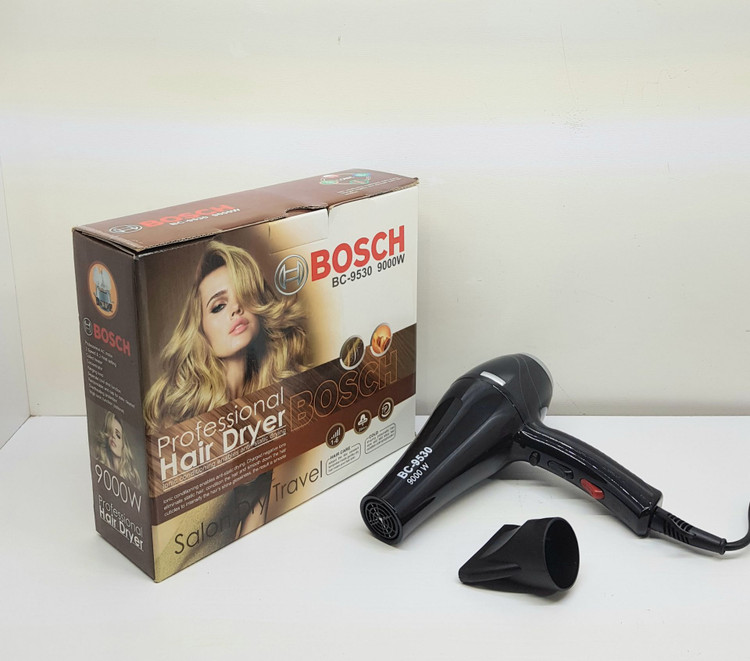 سشوار حرفه ای بوش پروفشنال 9000 وات دارای یک سری همراه با 10 عدد شانه Professional Hair Dryer | ارسال رایگان
