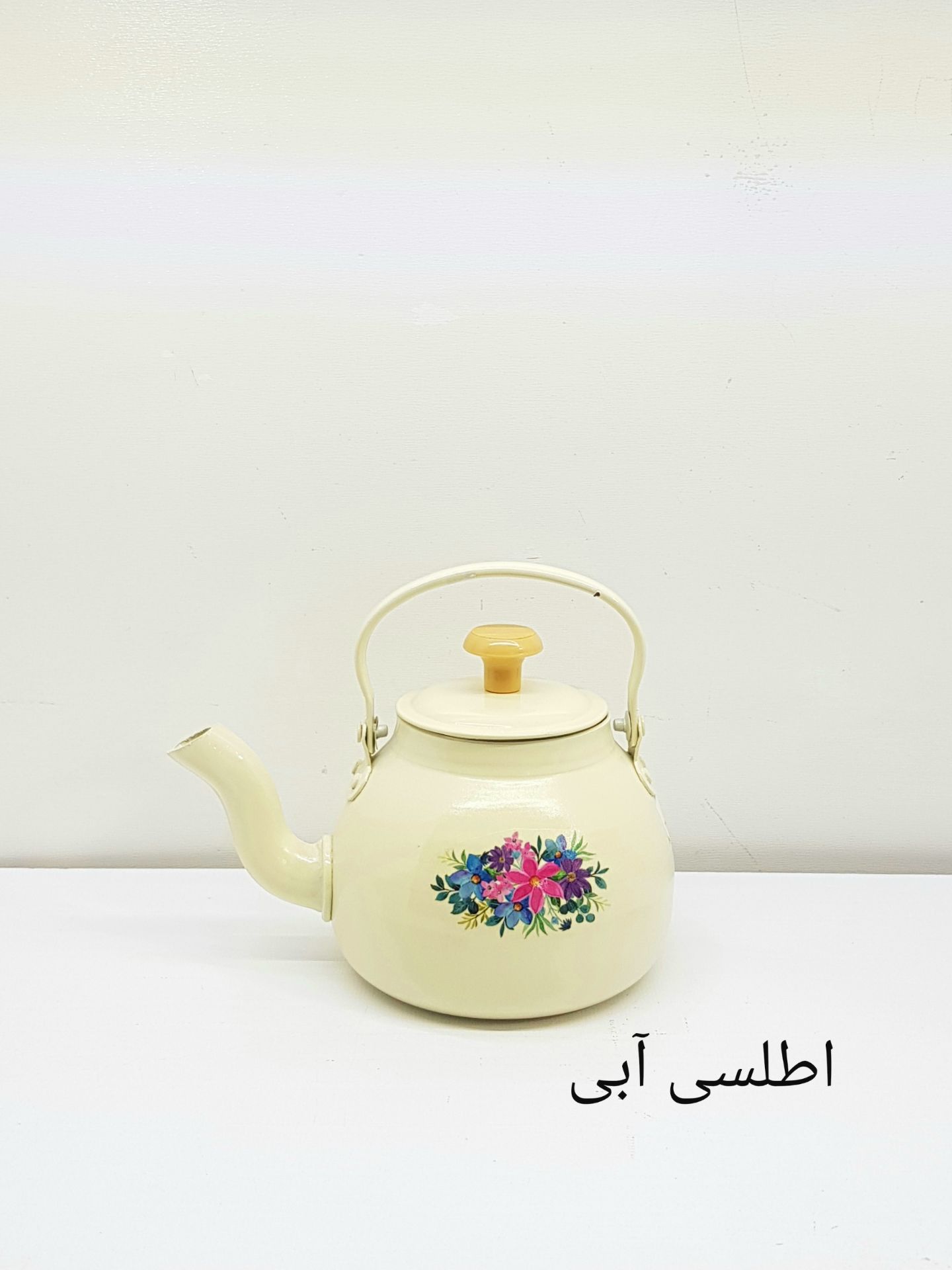قوری روحی طرح دار فانتزی 1/3 لیتری نسوز و نگیر رنگ کوره قطر 13 سانتی متر | ارسال رایگان