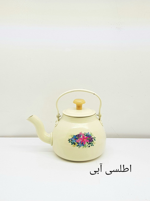 قوری روحی طرح دار فانتزی 1/3 لیتری نسوز و نگیر رنگ کوره قطر 13 سانتی متر | ارسال رایگان