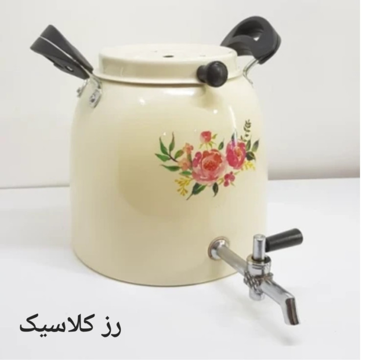 کتری شیردار یکتاباش روحی 6 لیتری طرح دار نگیر نسوز بدون قوری مدلKE061 | ارسال رایگان