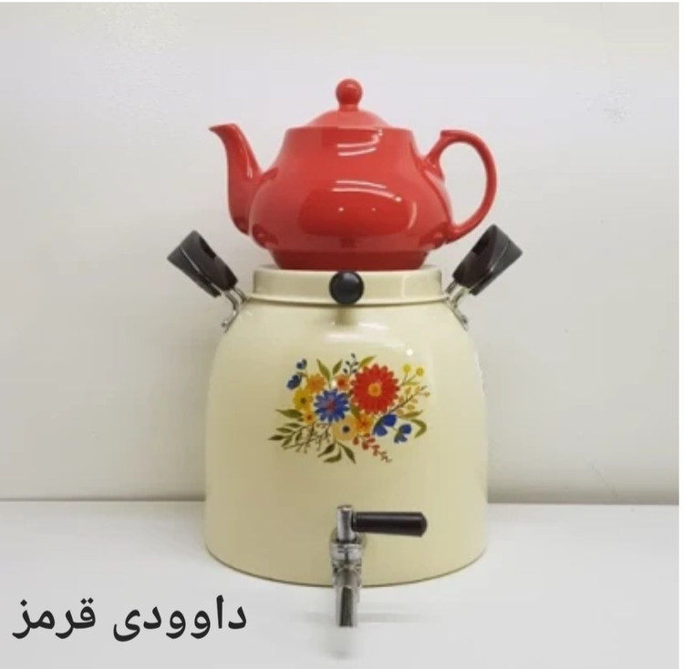 کتری شیردار یکتاباش روحی 6 لیتری طرح دار نگیر نسوز بدون قوری مدلKE061 | ارسال رایگان
